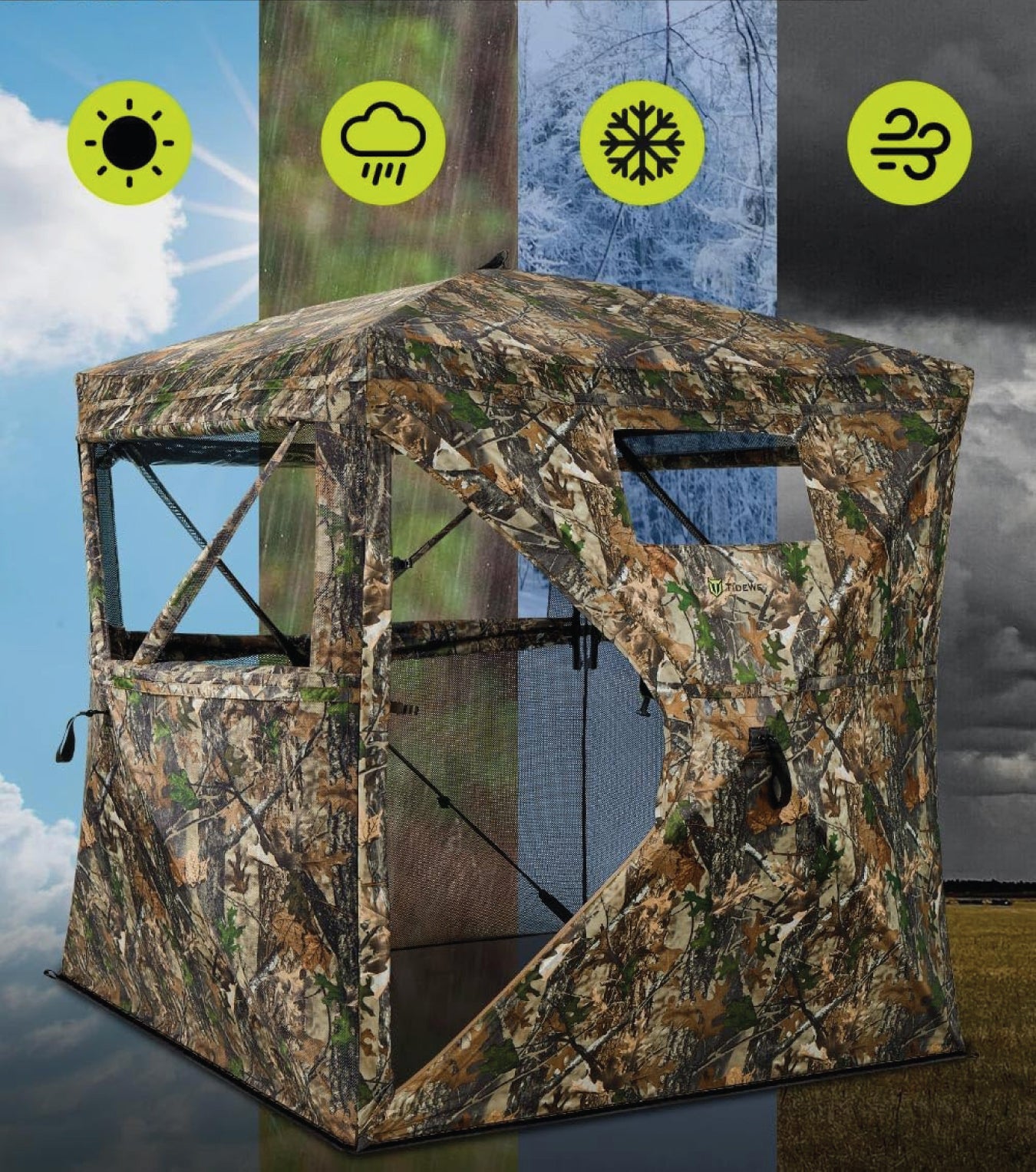 Hunting tent transparent