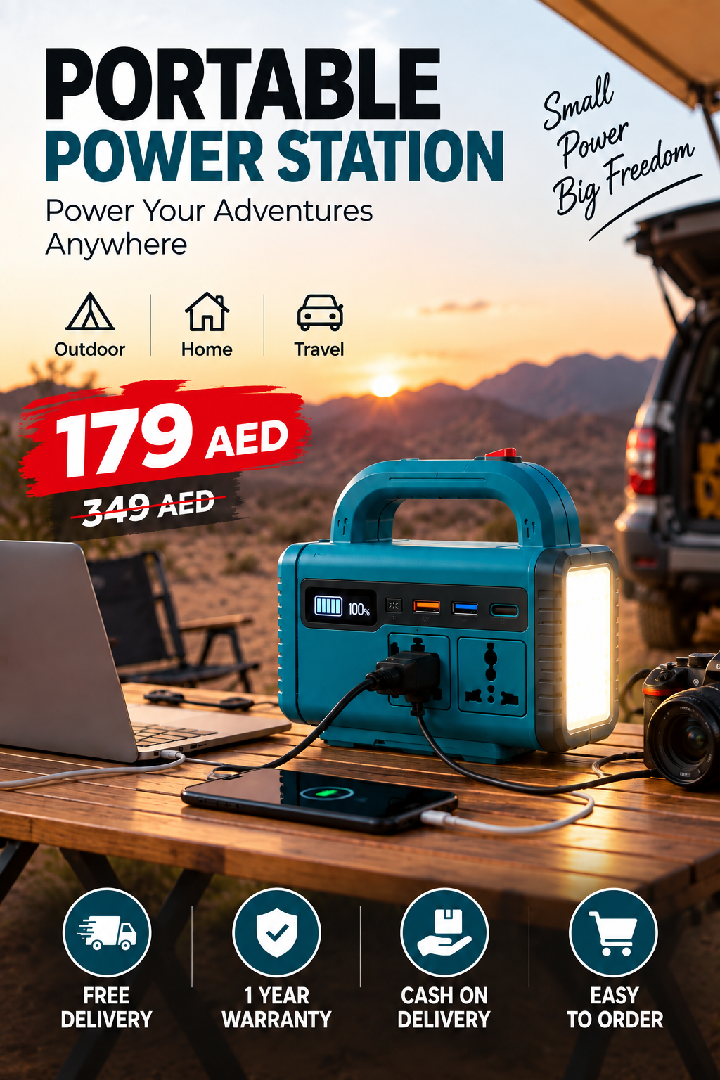 Double Portable Power Station
